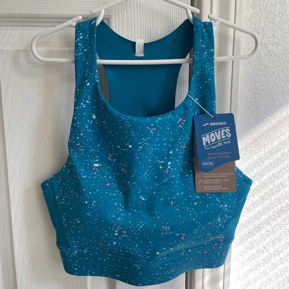 Brooks Drive 3 Pocket Run Bra 32C/D